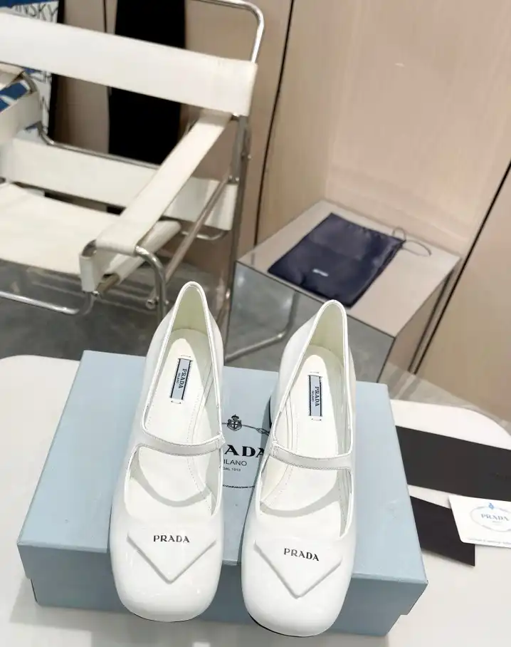 hype Prada Leather Shoes