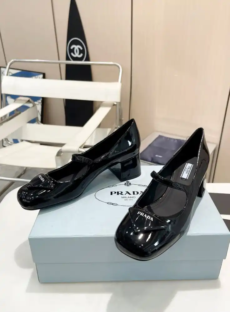 hype Prada Leather Shoes