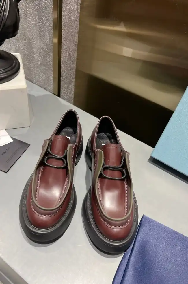 hype Prada Leather Shoes