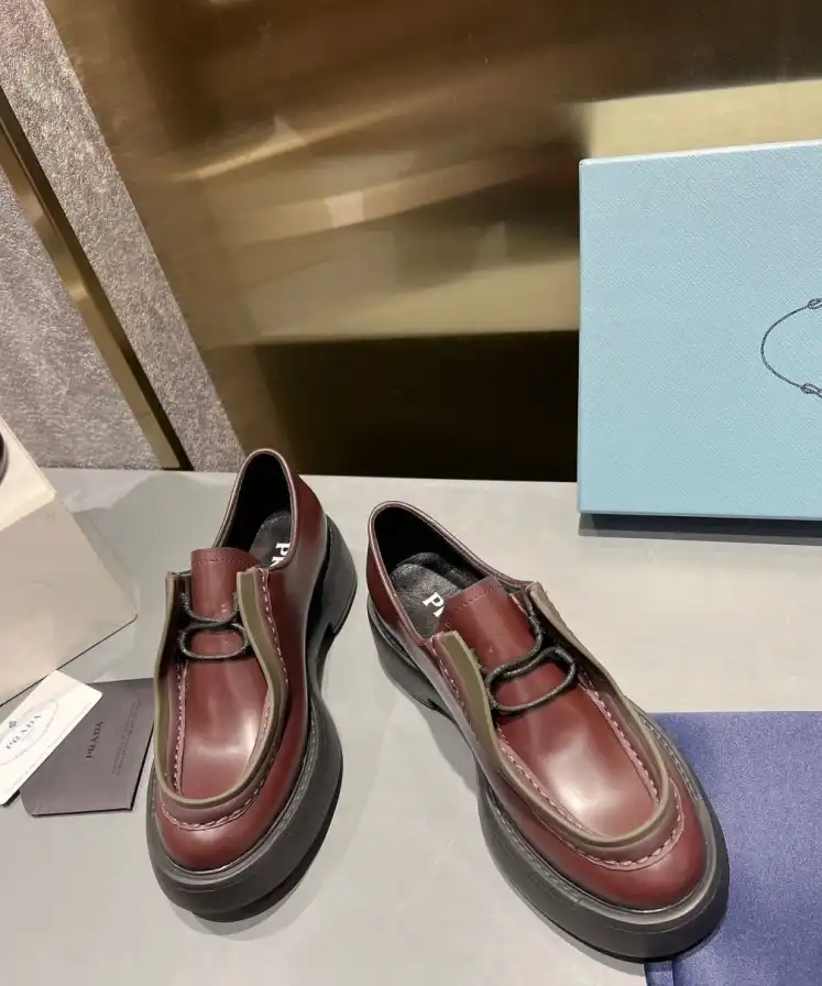 hype Prada Leather Shoes