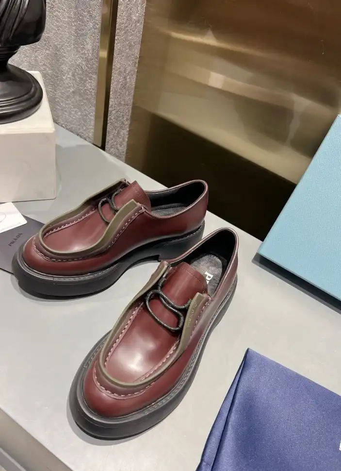 hype Prada Leather Shoes