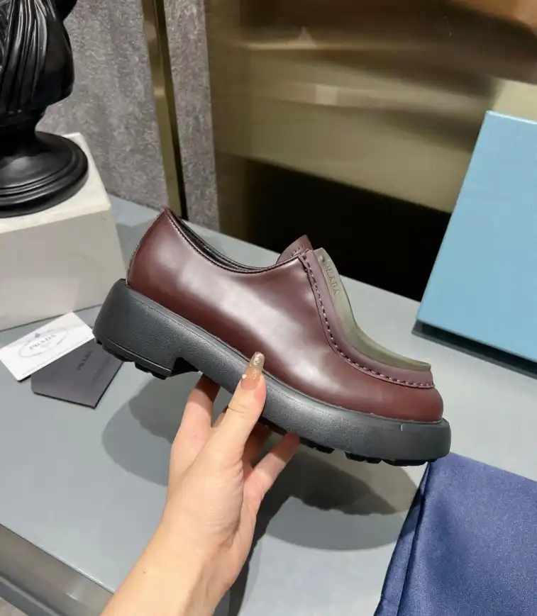 hype Prada Leather Shoes