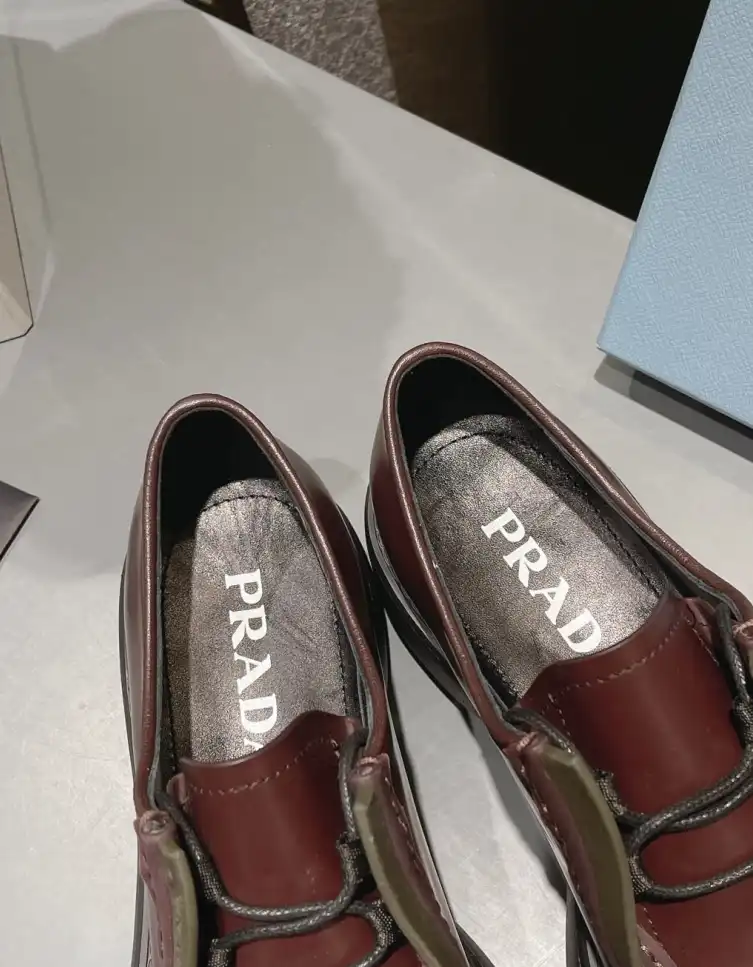 hype Prada Leather Shoes