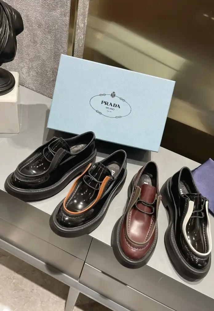 hype Prada Leather Shoes