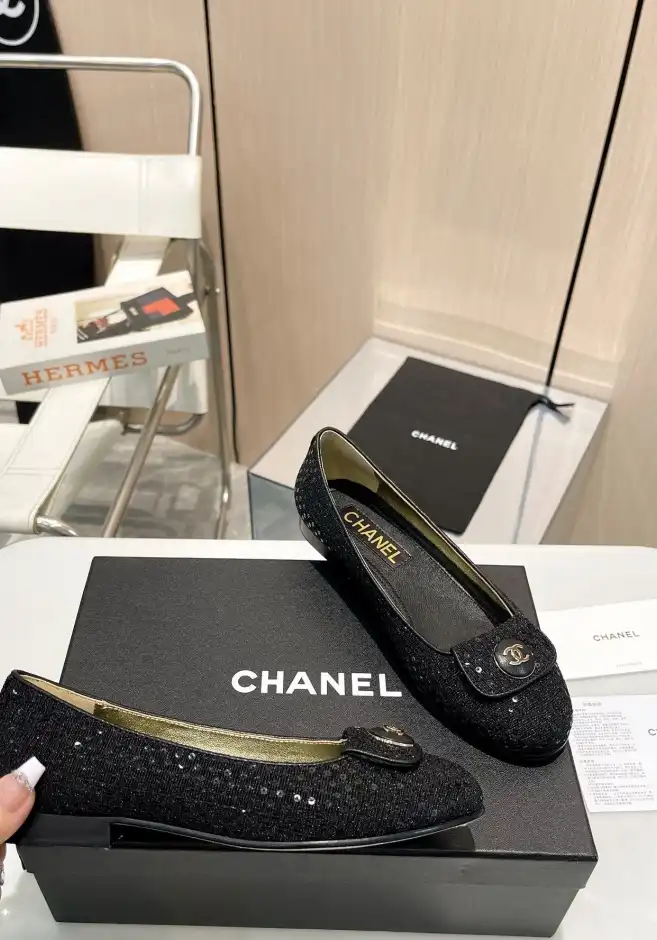 hype Chanel Flat Shoes