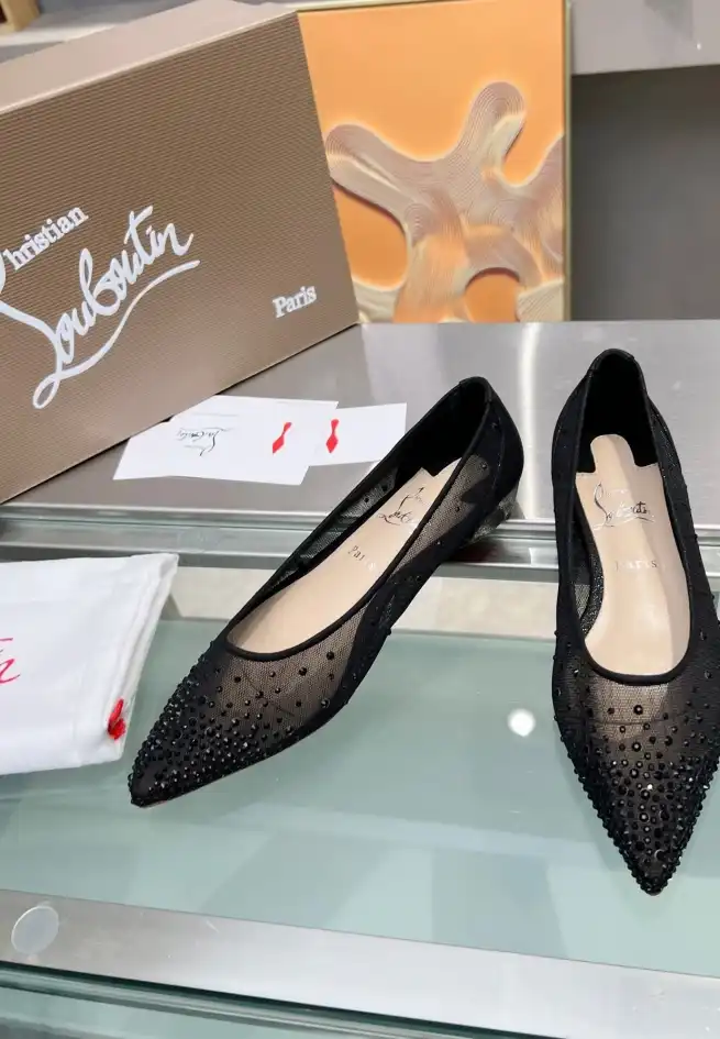 hype Christian Louboutin Flat Shoes