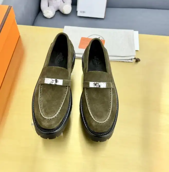 hype Hermes Leather Shoes