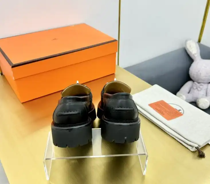 hype Hermes Leather Shoes