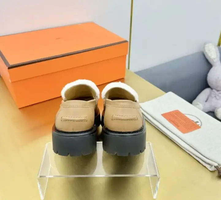 hype Hermes Leather Shoes