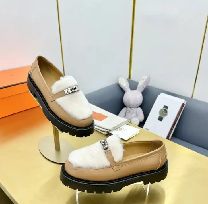 hype Hermes Leather Shoes