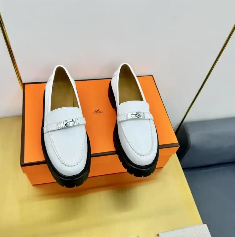 hype Hermes Leather Shoes