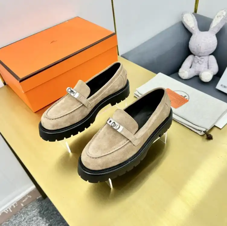 hype Hermes Leather Shoes