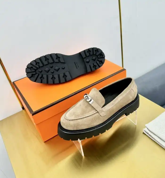 hype Hermes Leather Shoes