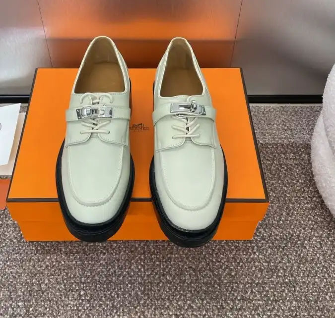 hype Hermes Leather Shoes