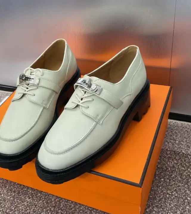 hype Hermes Leather Shoes