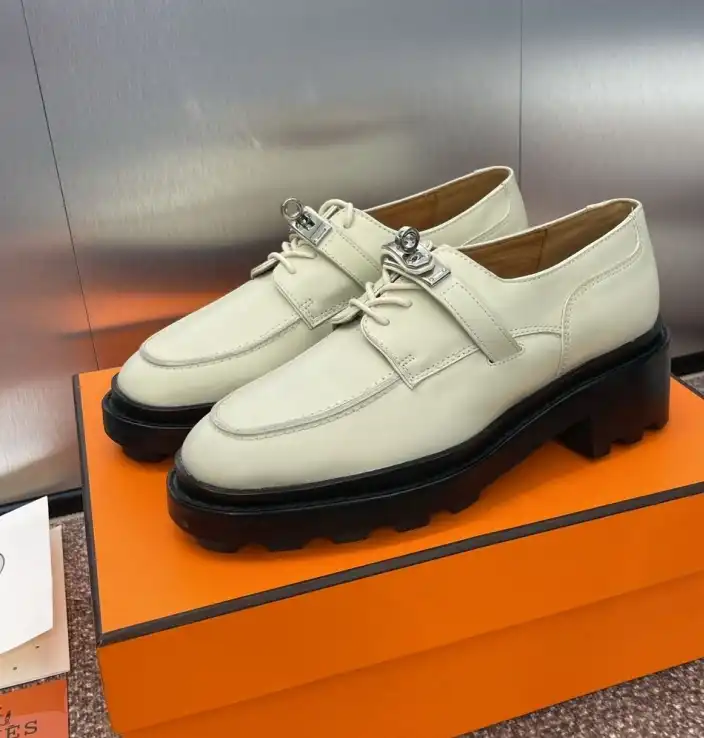 hype Hermes Leather Shoes