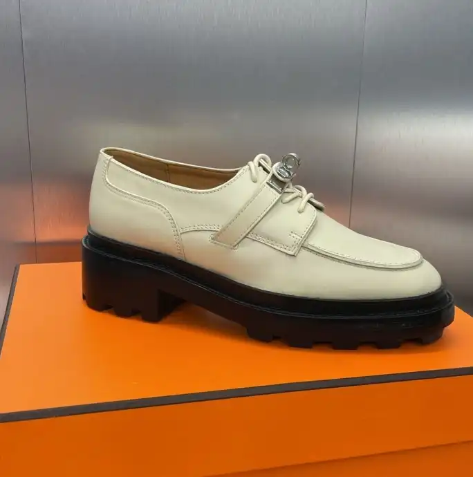 hype Hermes Leather Shoes