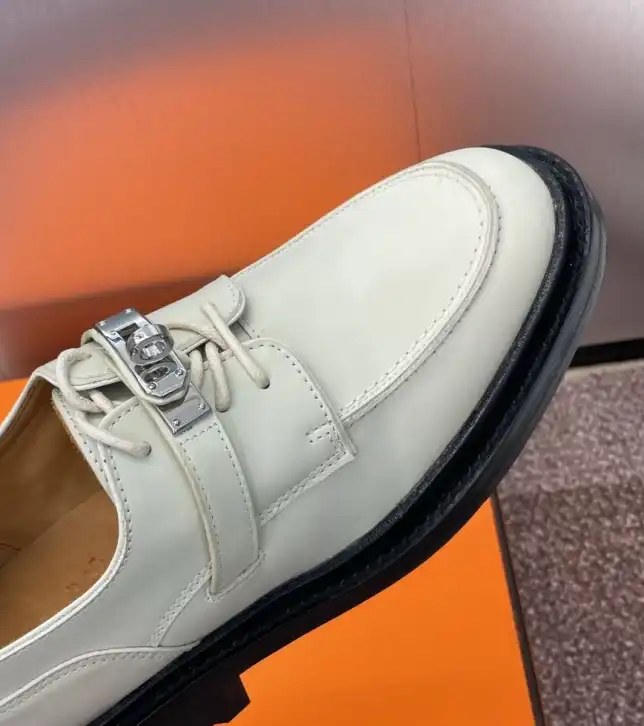 hype Hermes Leather Shoes