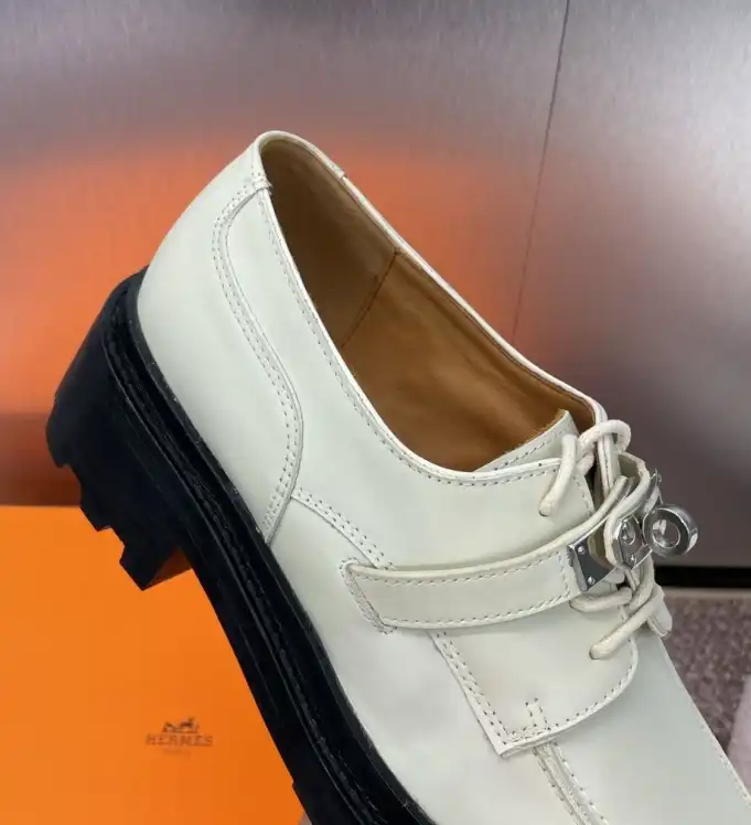 hype Hermes Leather Shoes