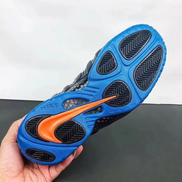 Wallet-friendly Air Foamposite Black Blue Orange-1