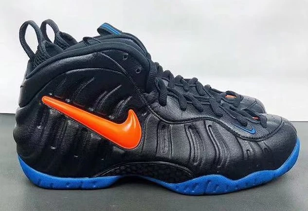 Air Foamposite Black Blue Orange-1