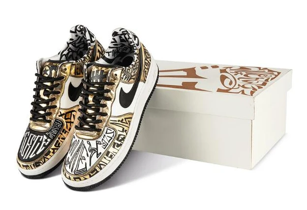 Air Force 1  Black Gold