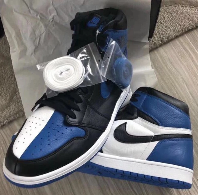 Air Jordan 1 Black Blue Clown-1