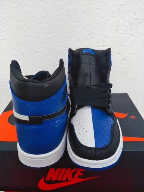 Air Jordan 1 Black Blue Clown-1