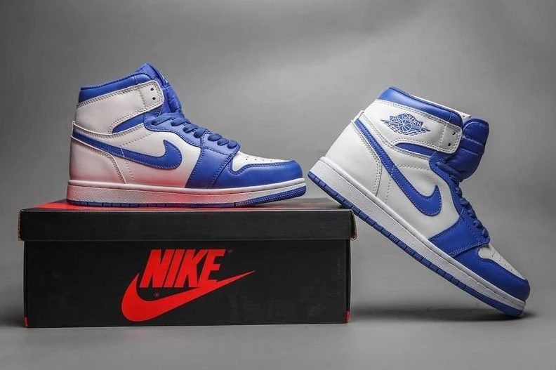 Air Jordan 1 Blue White-1