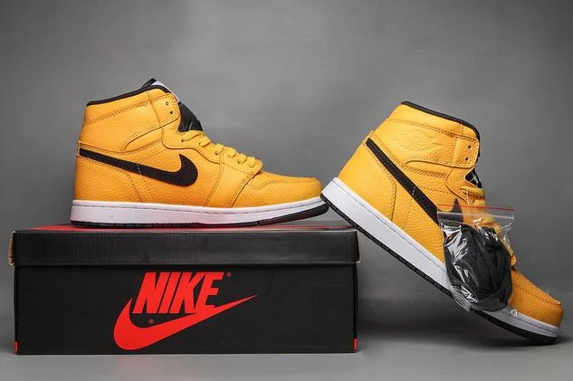 Air Jordan 1 High Yellow Black-1