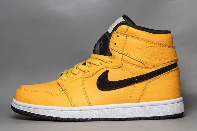 Air Jordan 1 High Yellow Black-1