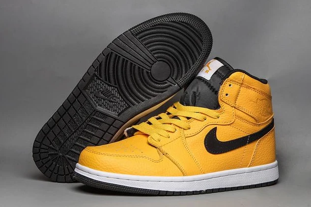 Air Jordan 1 High Yellow Black-1