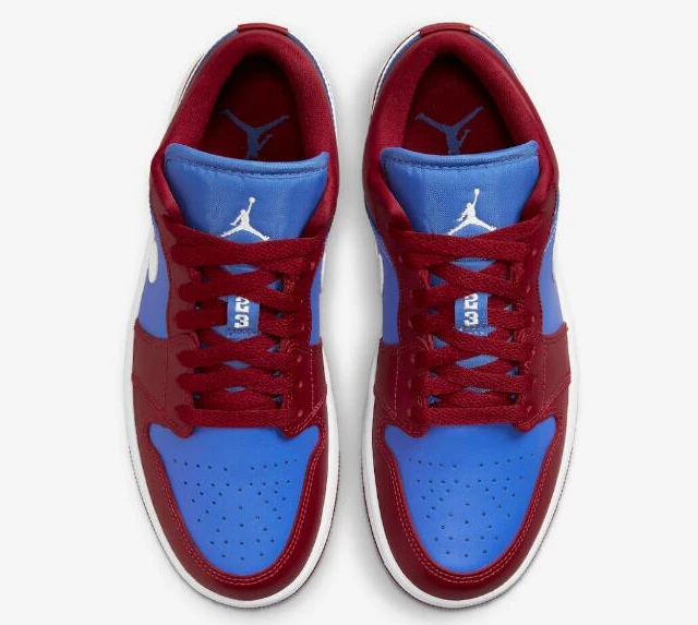 Air Jordan 1 Low Burgundy Blue