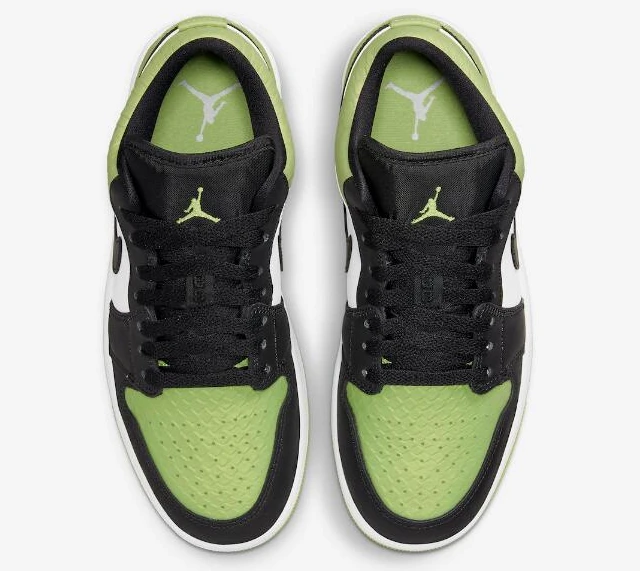 Air Jordan 1 Low Vivid Green Snakeskin