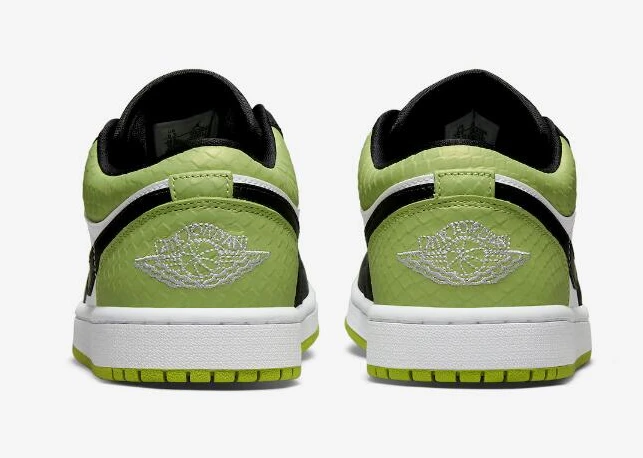 Air Jordan 1 Low Vivid Green Snakeskin