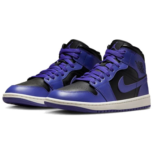 Air Jordan 1 Mid Black Purple