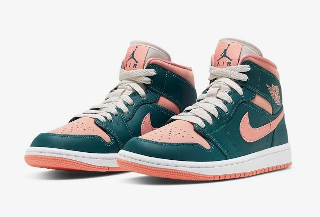 Air Jordan 1 Mid Dark Teal Green