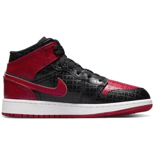 Air Jordan 1 Mid GS Bred