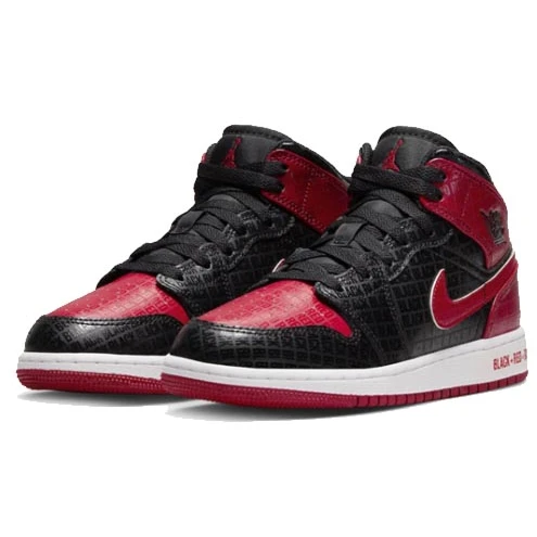 Air Jordan 1 Mid GS Bred