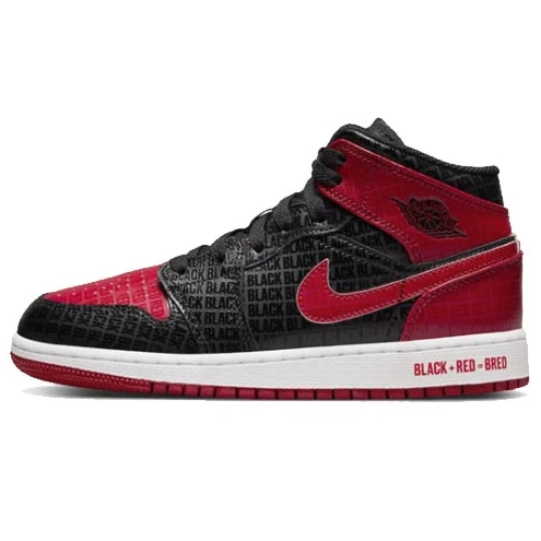 Air Jordan 1 Mid GS Bred