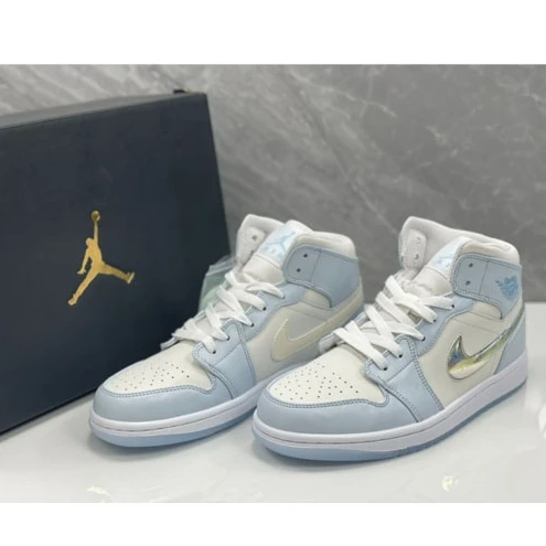 Air Jordan 1 Mid Glitter Swoosh