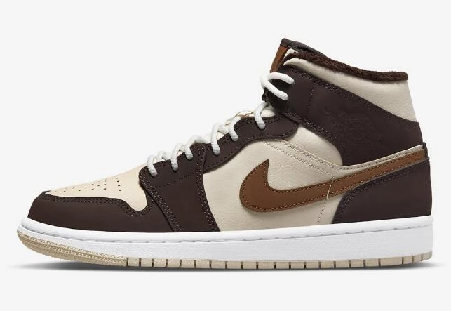 Air Jordan 1 Mid Pink Brown