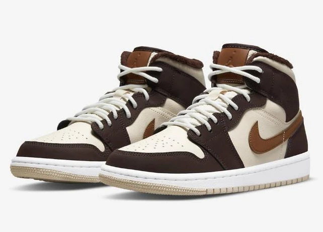 Air Jordan 1 Mid Pink Brown