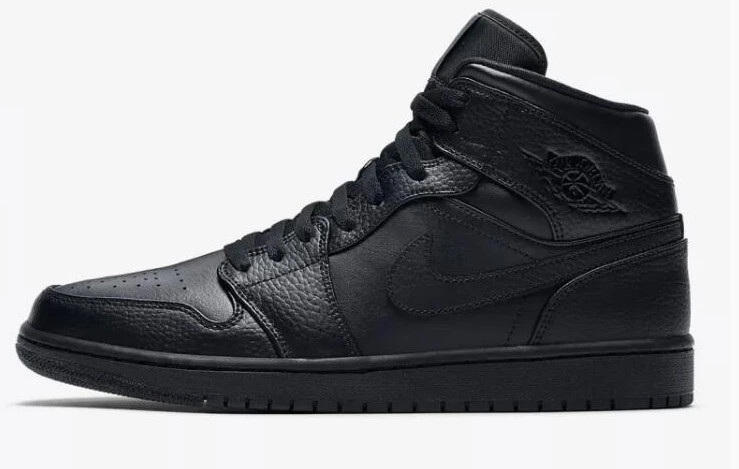 Air Jordan 1 Mid TripleBlack