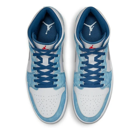 Air Jordan 1 Mid White Blue