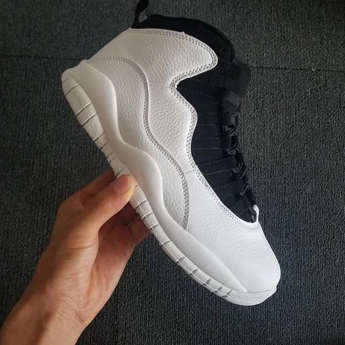 Air Jordan 10 White Black-1