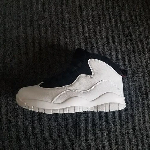 Air Jordan 10 White Black-1