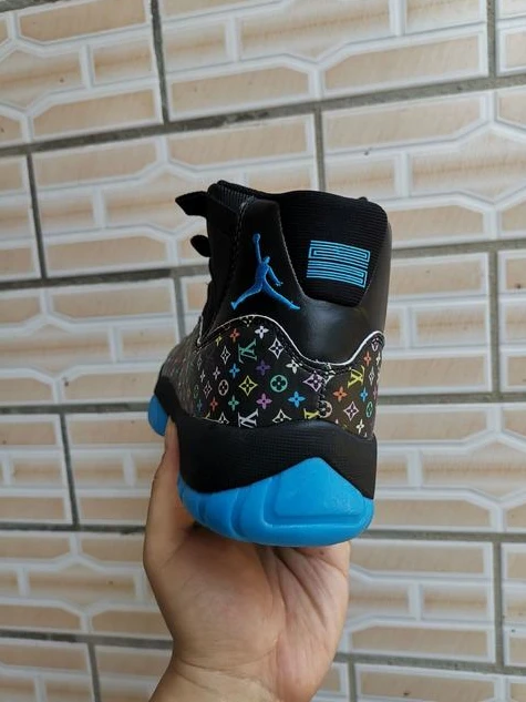 Air Jordan 11 Black Blue New-1