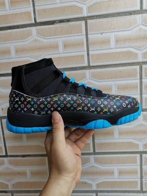 Air Jordan 11 Black Blue New-1