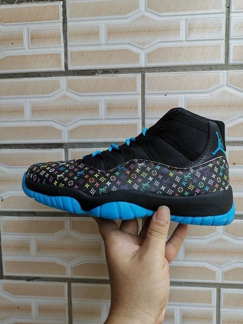 Air Jordan 11 Black Blue New-1